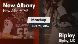 Matchup: New Albany vs. Ripley  2016