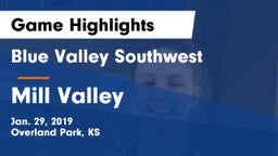 Blue Valley Southwest  vs Mill Valley  Game Highlights - Jan. 29, 2019