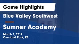 Blue Valley Southwest  vs Sumner Academy  Game Highlights - March 1, 2019