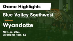 Blue Valley Southwest  vs Wyandotte  Game Highlights - Nov. 30, 2023