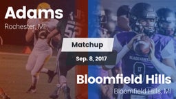 Matchup: Adams vs. Bloomfield Hills  2017