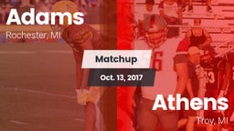 Matchup: Adams vs. Athens  2017