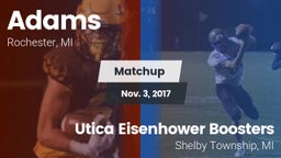 Matchup: Adams vs. Utica Eisenhower  Boosters 2017