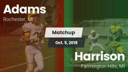 Matchup: Adams vs. Harrison  2018