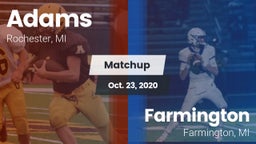 Matchup: Adams vs. Farmington  2020