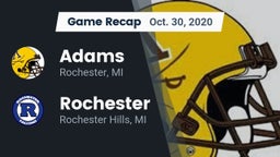 Recap: Adams  vs. Rochester  2020