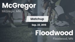Matchup: McGregor vs. Floodwood  2016