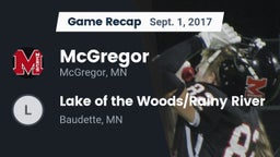 Recap: McGregor  vs. Lake of the Woods/Rainy River  2017