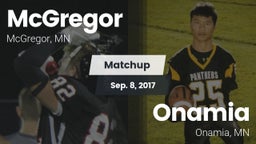 Matchup: McGregor vs. Onamia  2017