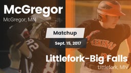 Matchup: McGregor vs. Littlefork-Big Falls  2017