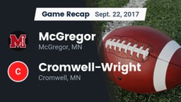 Recap: McGregor  vs. Cromwell-Wright  2017