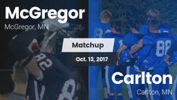 Matchup: McGregor vs. Carlton  2017
