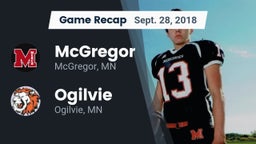 Recap: McGregor  vs. Ogilvie  2018