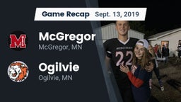 Recap: McGregor  vs. Ogilvie  2019