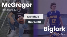 Matchup: McGregor vs. Bigfork  2020