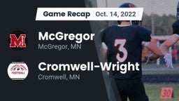 Recap: McGregor  vs. Cromwell-Wright  2022