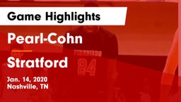 Pearl-Cohn  vs Stratford  Game Highlights - Jan. 14, 2020