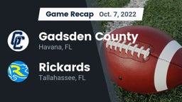 Recap: Gadsden County  vs. Rickards  2022