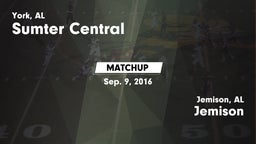 Matchup: Sumter Central  vs. Jemison  2016