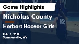 Nicholas County  vs Herbert Hoover  Girls Game Highlights - Feb. 1, 2018