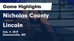 Nicholas County  vs Lincoln  Game Highlights - Feb. 9, 2019