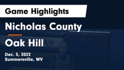 Nicholas County  vs Oak Hill  Game Highlights - Dec. 5, 2022