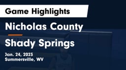 Nicholas County  vs Shady Springs Game Highlights - Jan. 24, 2023
