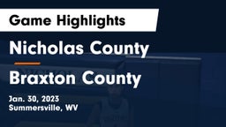 Nicholas County  vs Braxton County  Game Highlights - Jan. 30, 2023