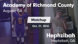 Matchup: Academy of Richmond  vs. Hephzibah  2016
