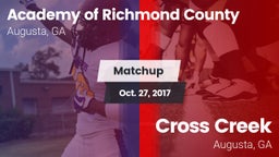 Matchup: Academy of Richmond  vs. Cross Creek  2017