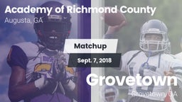 Matchup: Academy of Richmond  vs. Grovetown  2018