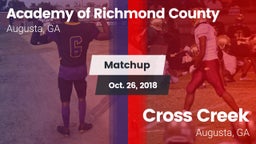 Matchup: Academy of Richmond  vs. Cross Creek  2018