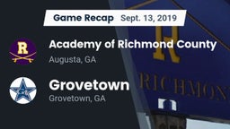 Recap: Academy of Richmond County  vs. Grovetown  2019