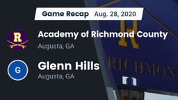 Recap: Academy of Richmond County  vs. Glenn Hills  2020