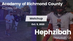 Matchup: Academy of Richmond  vs. Hephzibah  2020