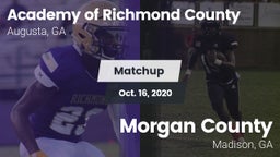 Matchup: Academy of Richmond  vs. Morgan County  2020