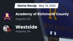 Recap: Academy of Richmond County  vs. Westside  2023