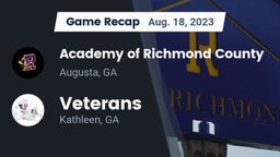 Recap: Academy of Richmond County  vs. Veterans  2023