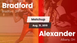 Matchup: Bradford vs. Alexander  2019