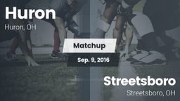 Matchup: Huron vs. Streetsboro  2016