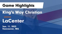 King's Way Christian  vs LaCenter  Game Highlights - Jan. 11, 2023