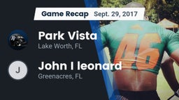Recap: Park Vista  vs. John I leonard 2017