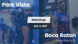 Matchup: Park Vista vs. Boca Raton  2017