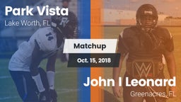 Matchup: Park Vista vs. John I Leonard  2018
