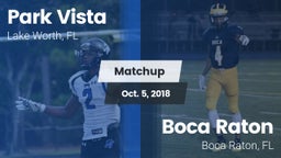 Matchup: Park Vista vs. Boca Raton  2018