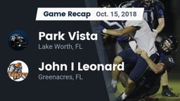 Recap: Park Vista  vs. John I Leonard  2018