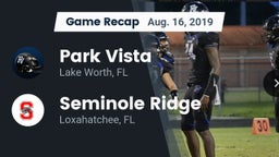 Recap: Park Vista  vs. Seminole Ridge  2019