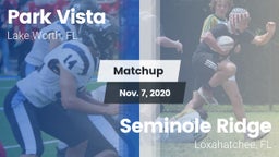 Matchup: Park Vista vs. Seminole Ridge  2020