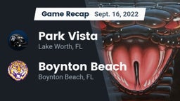 Recap: Park Vista  vs. Boynton Beach  2022