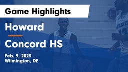 Howard  vs Concord HS Game Highlights - Feb. 9, 2023